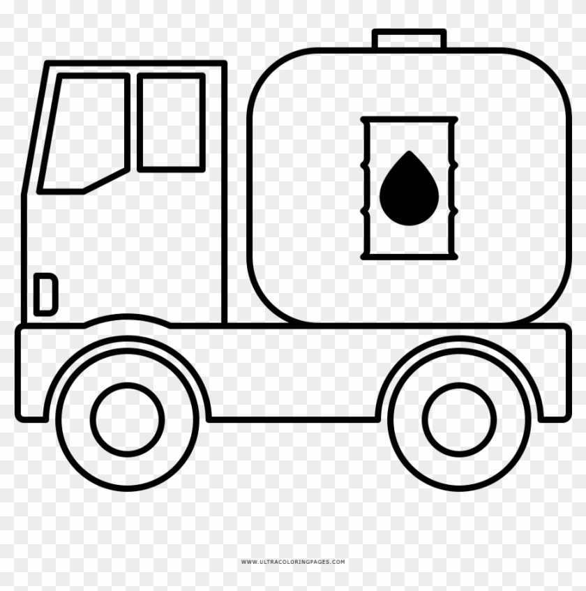 Sketch a truck with tank created Royalty Free Vector Image