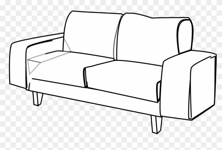 Chair Fancy Clip Art - Cute Sofa Clip Art Black And White #1193357