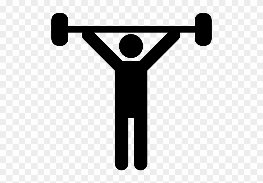 Weightlifting Silhouette Free Icon - Weight Lifting Icon Png #1193363