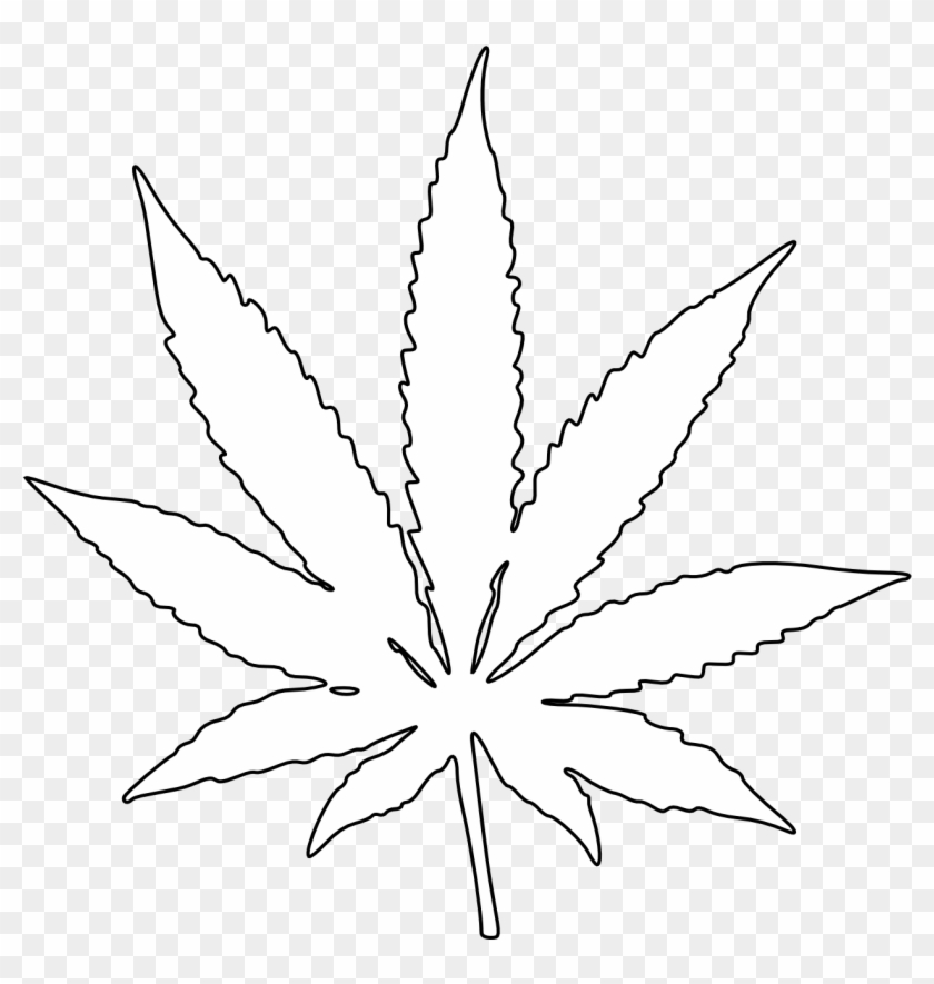 Marijuana Clipart Leaf Black Background - Folha Da Maconha Bob Marley #1193364