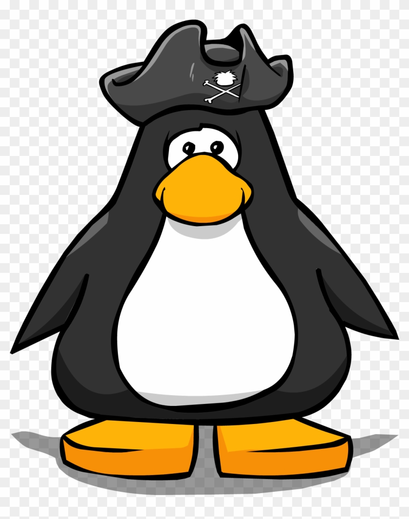 Tricorn Hat From A Player Card - Club Penguin With Headphones #1193394