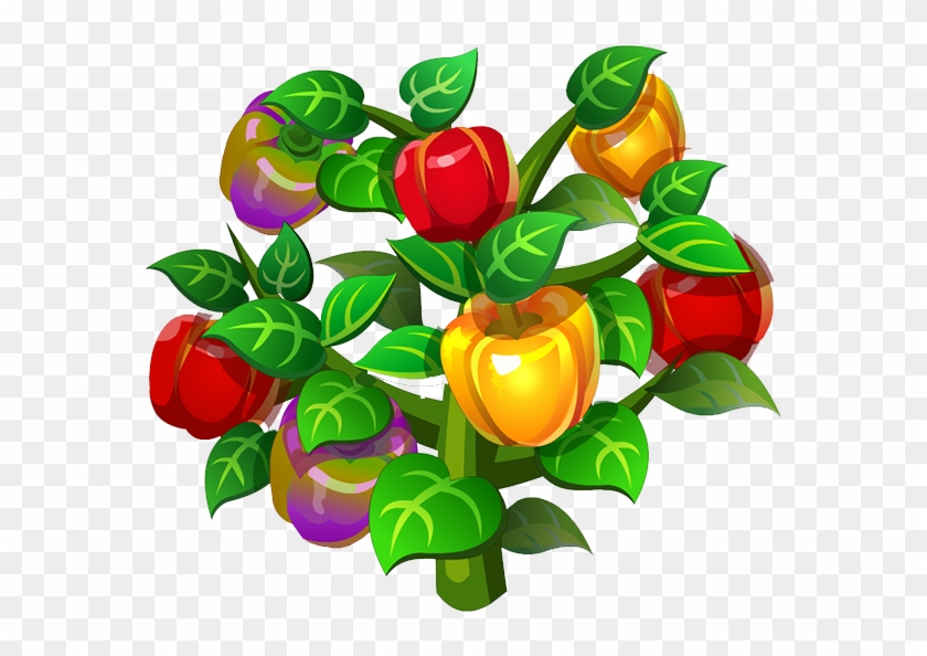 Chili Pepper Bell Pepper Tree Leaf - Vegetables And Trees Clipart #1193445