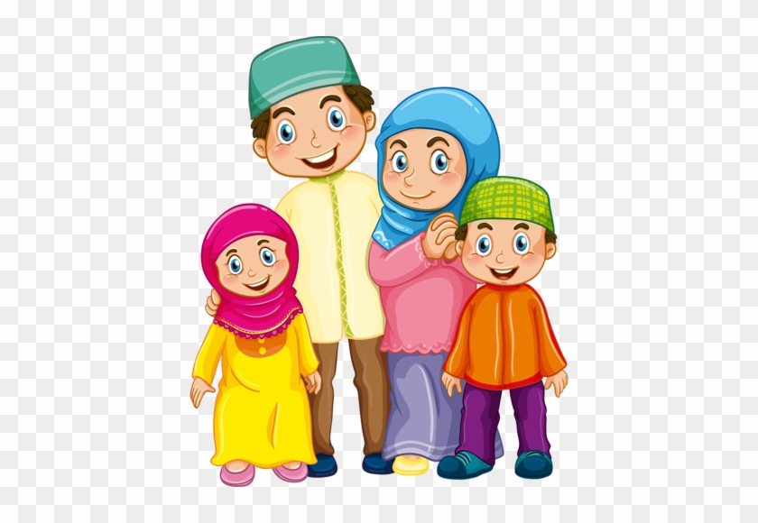 Pin By Erzsébet Szilágyi On Clipart - Family Muslim Cartoon #1193453