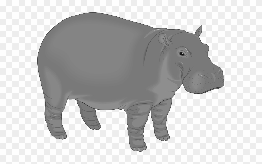 Brown And Purple Hippopotamus Clip Art At Bclipart - Hippo Clip Art #1193727