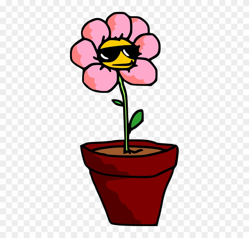 Spring Flower Cartoon 18, Buy Clip Art - Potted Floral Clip Art #1193779