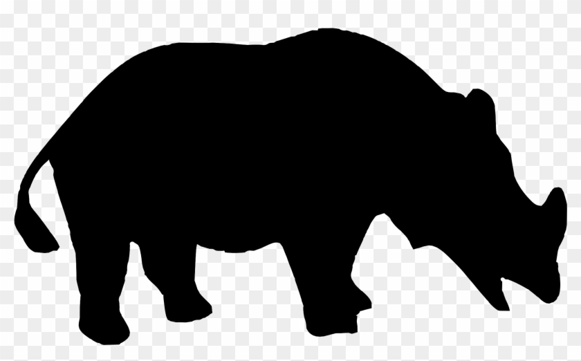 Big Image - Silhouette Rhino Openclipart #1194022