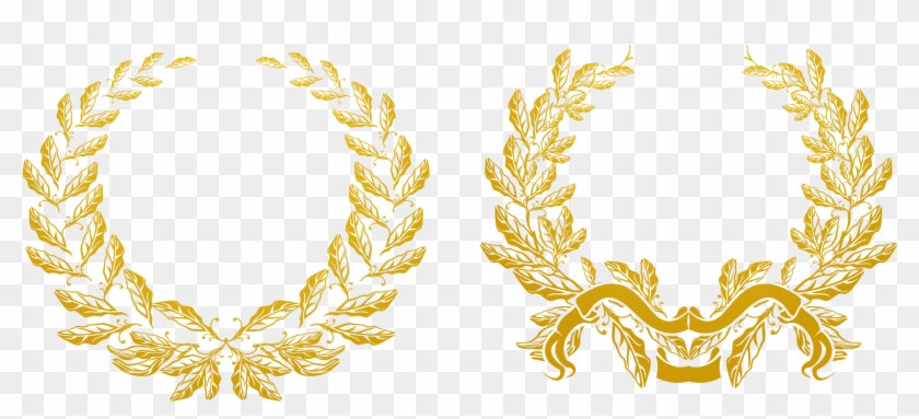 Gold Olive Branch Euclidean Vector Laurel Wreath - Gold Olive Branch Png #1194080