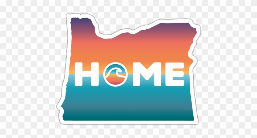 Home, Oregon Coast, Vinyl Sticker - Graphic Design #1194092