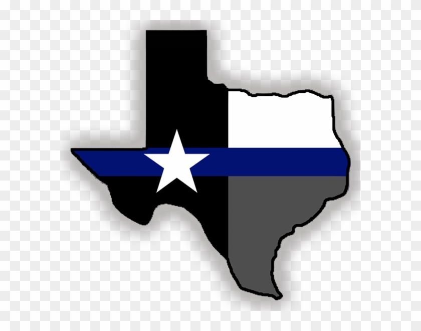 Image Result For Thin Blue Line Sticker Texas - Texas Thin Blue Line #1194170