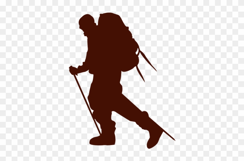 Hillwalking Extreme Transparent Png - Hike Silhouette #1194204