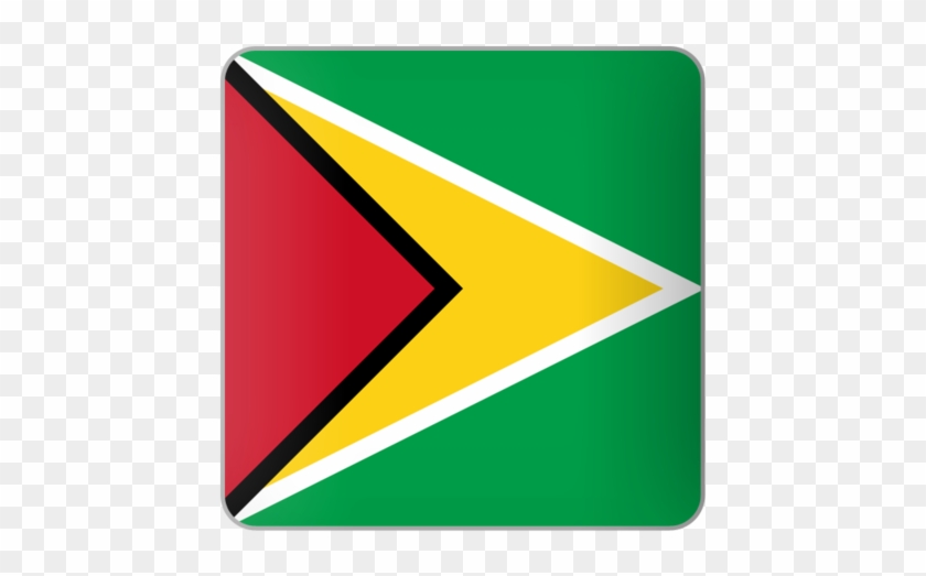 Guyana Flag Square #1194205