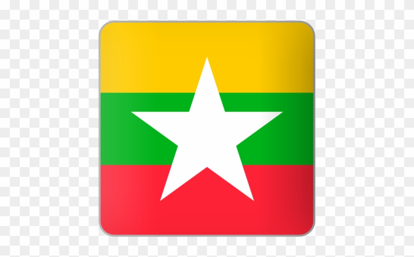 Myanmar Flag Icon #1194208