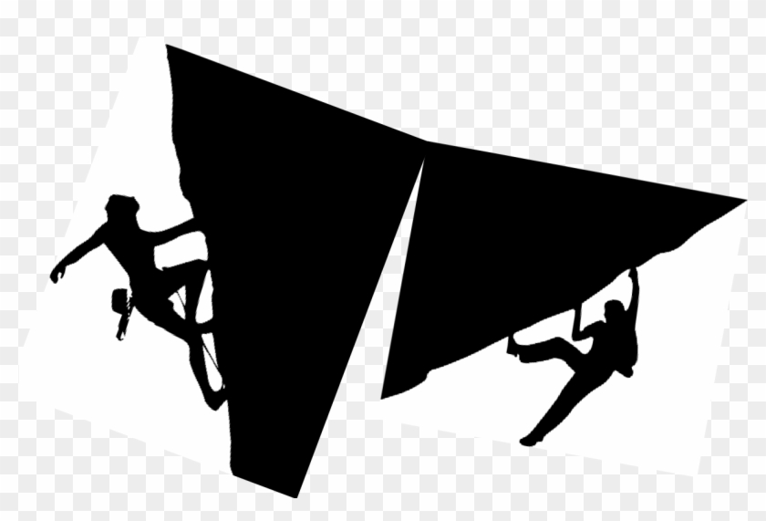 The Rock Climb - Rock Climbing Silhouette Png #1194251