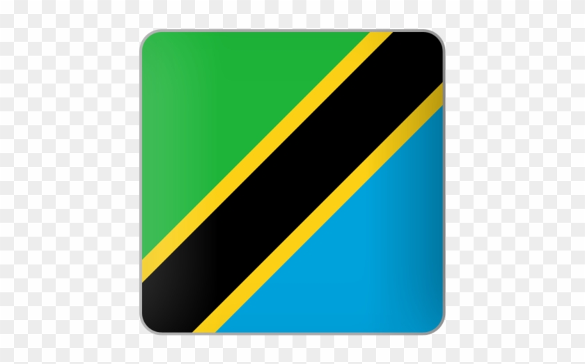 Tanzania Flag Icon #1194256