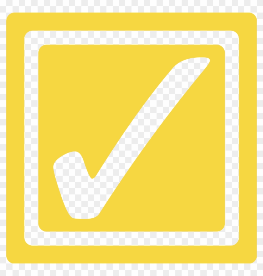 Collection Of Yellow Square Cliparts - Yellow Checkbox Png #1194272