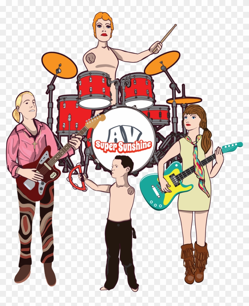 Av Super Sunshine Widget Page - Family Band Clip Art #1194278