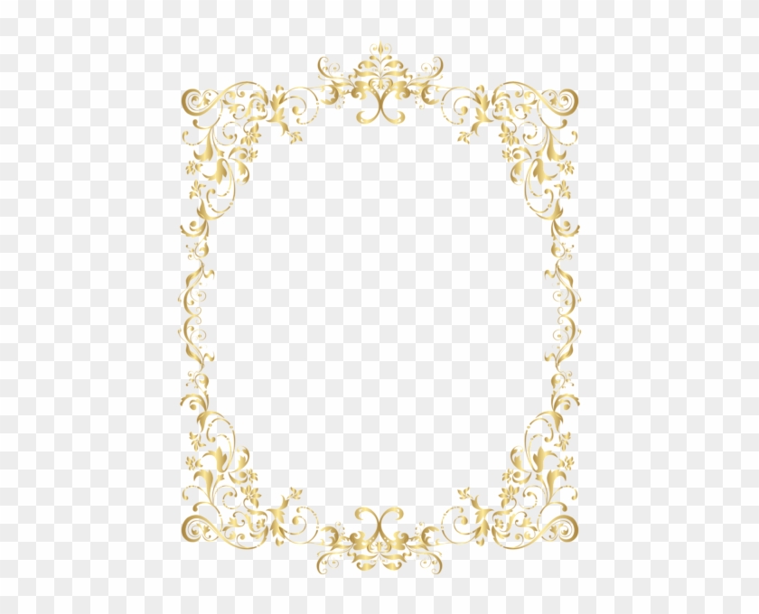 Border Gold Decorative Frame Png Clip Art - Ornamental Frame Png Gold #1194356
