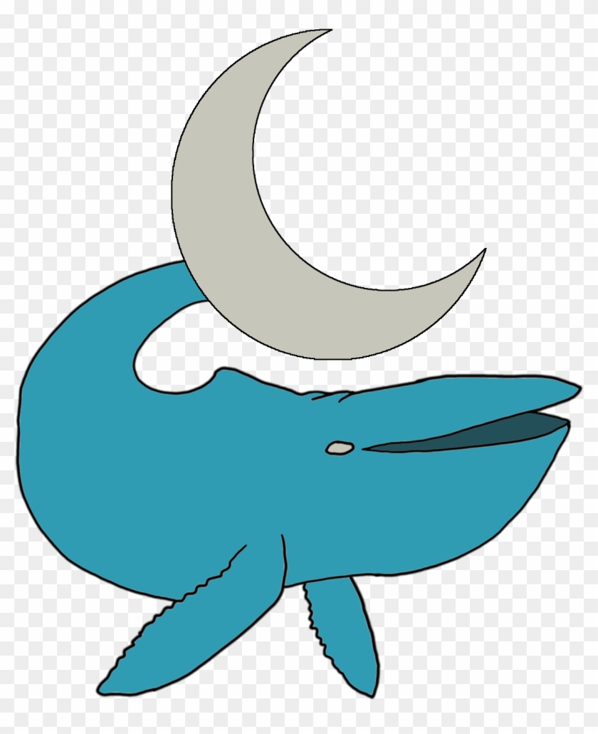 A Whale With A Shiny Crescent Moon For Her Tail-flukes - A Whale With A Shiny Crescent Moon For Her Tail-flukes #1194679