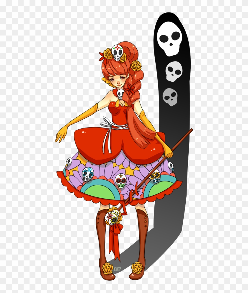 Day Of The Dead Witch By Kiimcakes - Cartoon #1195033