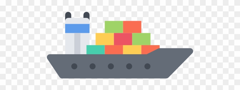 Cargo Ship Free Icon - Barco Carga Png #1195063