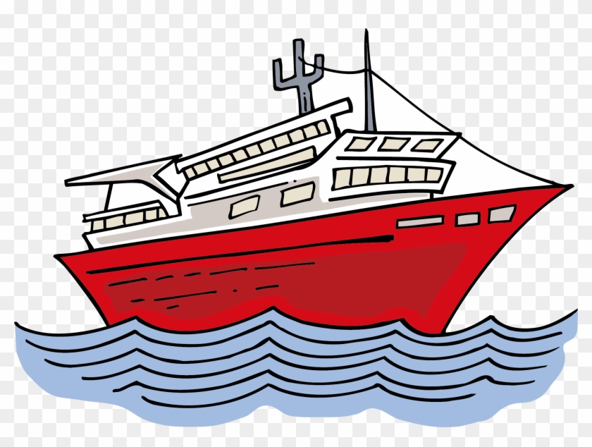 Cartoon Ship Vector - Ship Cartoon #1195071
