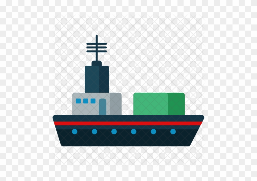 Ship Icon - Clip Art Cargo Ship #1195079