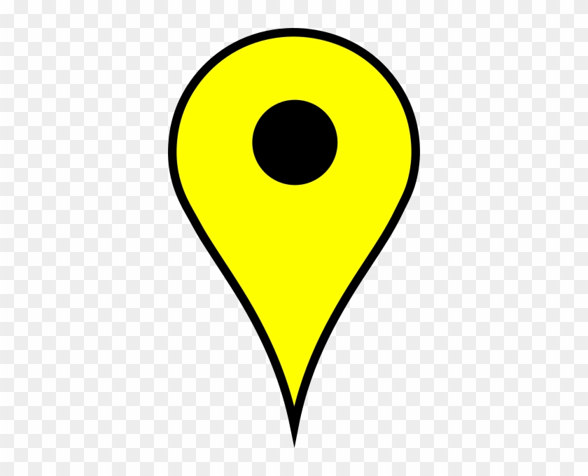 Google Map Pin Yellow #1195106