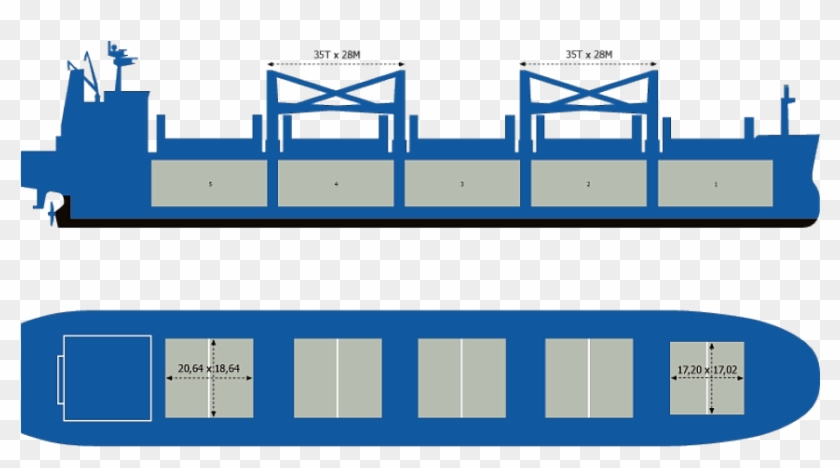 A Handymax Bulk Carrier Showing Cargo Holds - General Layout Of Bulk Carrier #1195135