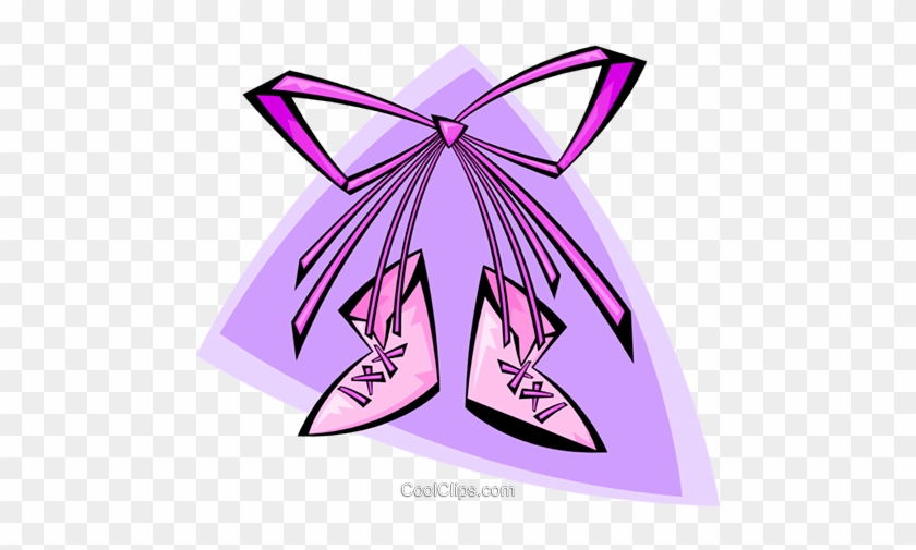 Baby's First Shoes Girl Royalty Free Vector Clip Art - Baby's First Shoes Girl Royalty Free Vector Clip Art #1195175