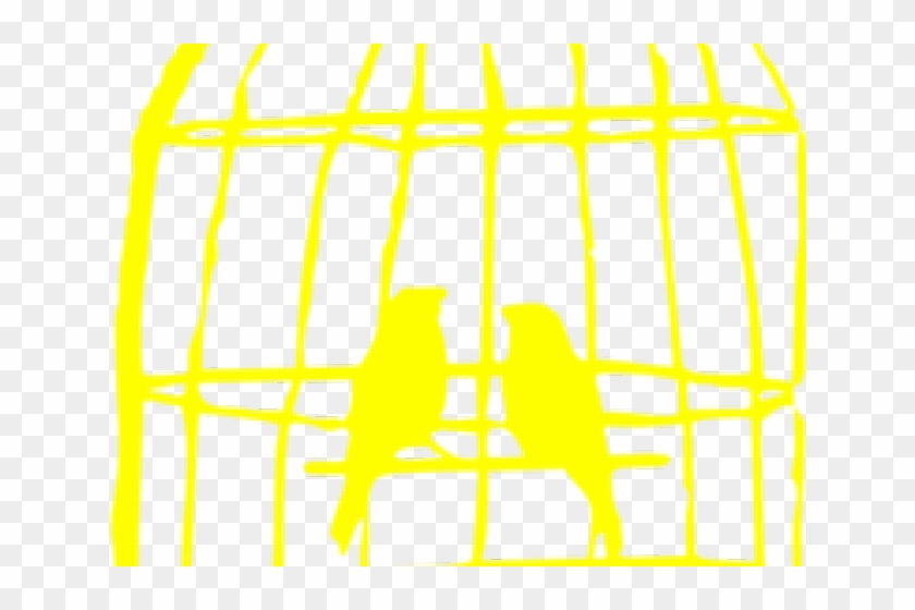 Cage Clipart Yellow Bird - Portable Network Graphics #1195226