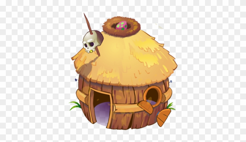 Clip Art - Straw House,skull - 稻草 屋 #1195293