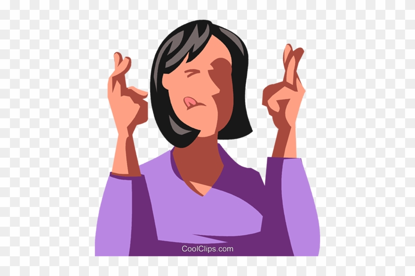 Woman With Her Fingers Crosse Fingers Crossed Clipart Png Free Transparent Png Clipart Images Download