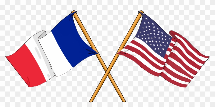 Flag Of France Flag Of The United States French Americans - France And Us Flags #1195346