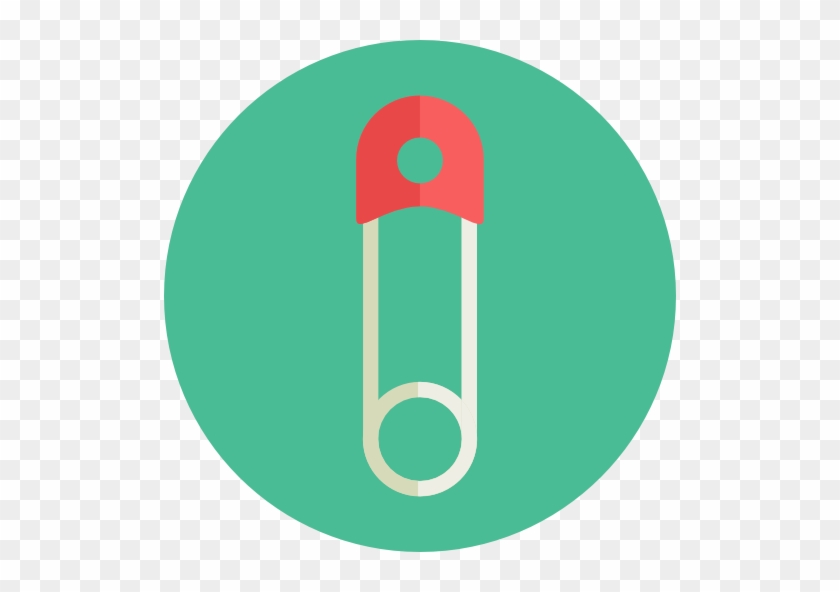 Safety Pin Free Icon - Baby Safety Pin Vector #1195434