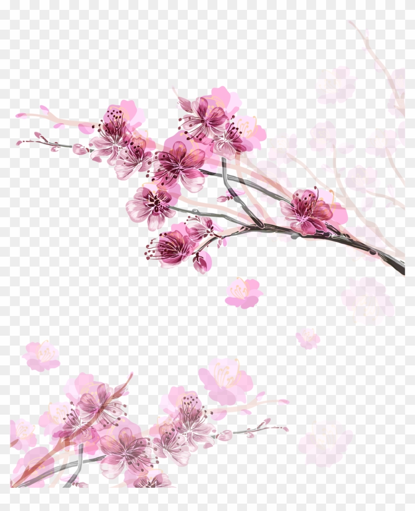 Paper Cherry Blossom Flower - Cherry Blossom Transparent Paper #1195515