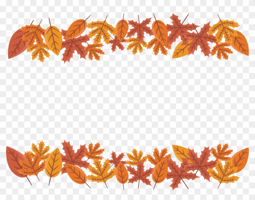 Flaming Maple Leaf Border - Maple Leaf Border Png #1195576