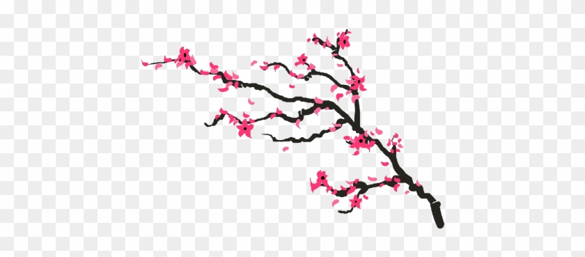 Cherry Blossom Temporary Tattoo - Cherry Blossom Tree Branch #1195588