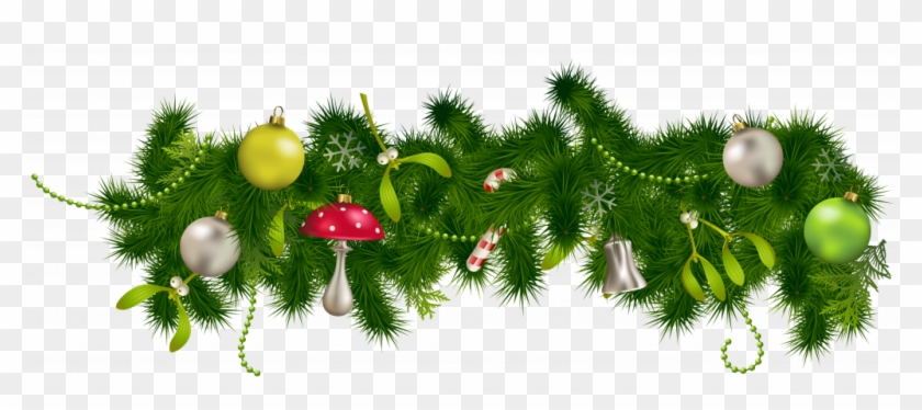Shining Design Christmas Pine Garland Uk Australia - Green Christmas Decorations Png #1195605