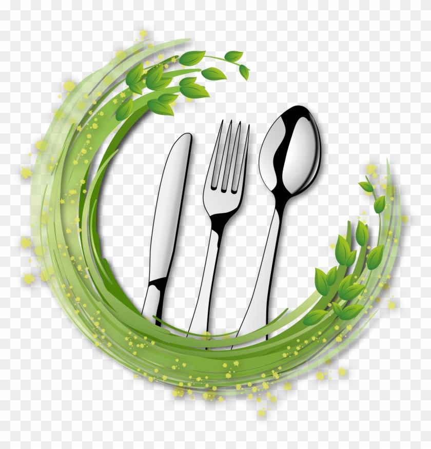 Vegetarian Cuisine Menu Cutlery - Fork #1195616