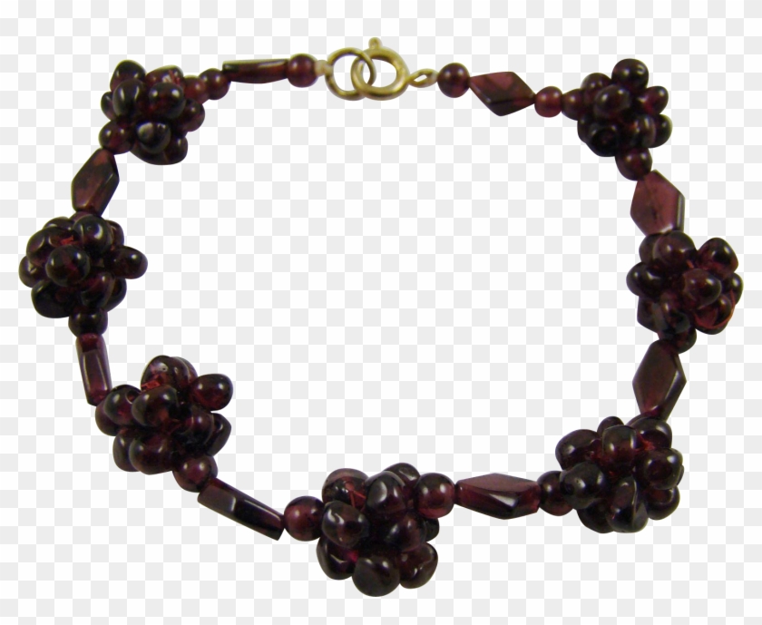 Beautiful Garnet Cluster Bead Bracelet - Bracelet #1195781