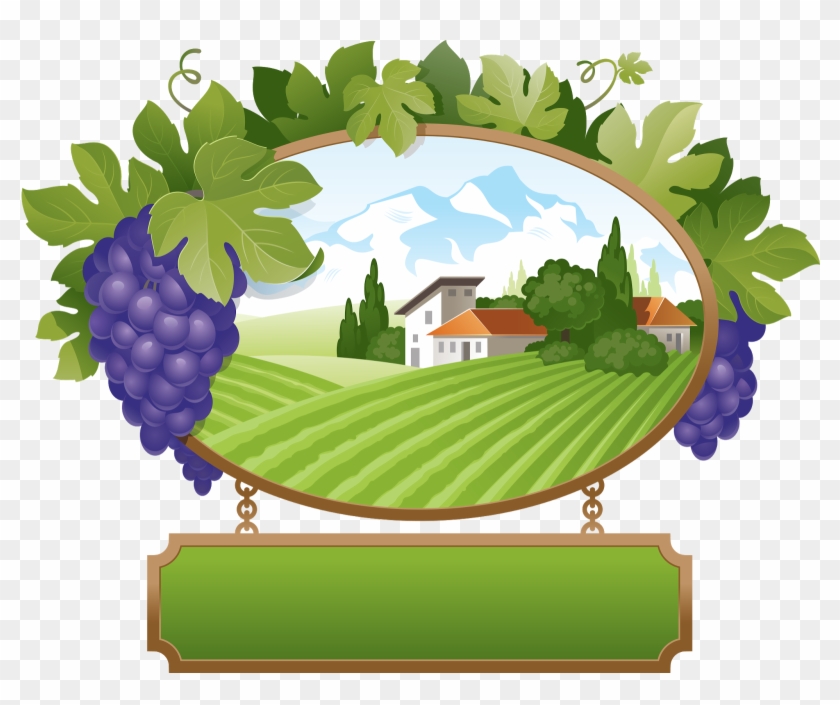Grapes - Указатели И Вывески Клипарт #1195785
