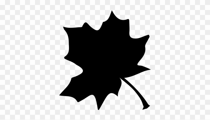 Tree Black Leaf Shape Vector - Black Leaf Logo #1195870