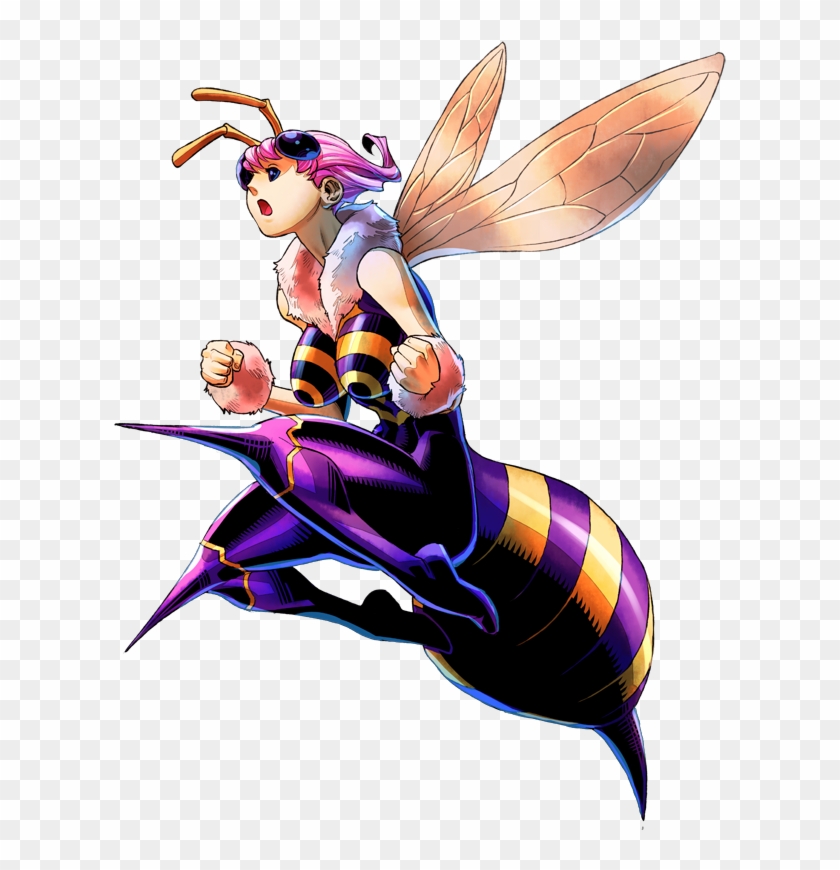 Sf Vs Ds Q-bee - Darkstalkers Queen Bee Art #1195909