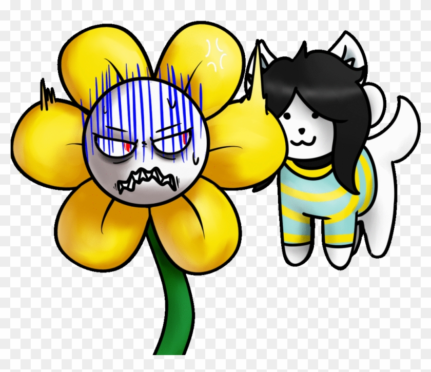 Tf Sticker - Temmie And Flowey Gif #1196034