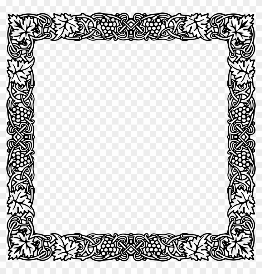 Clipart Fancy Vintage Square Frame Rh Openclipart Org - Vintage Square Border Png #1196040