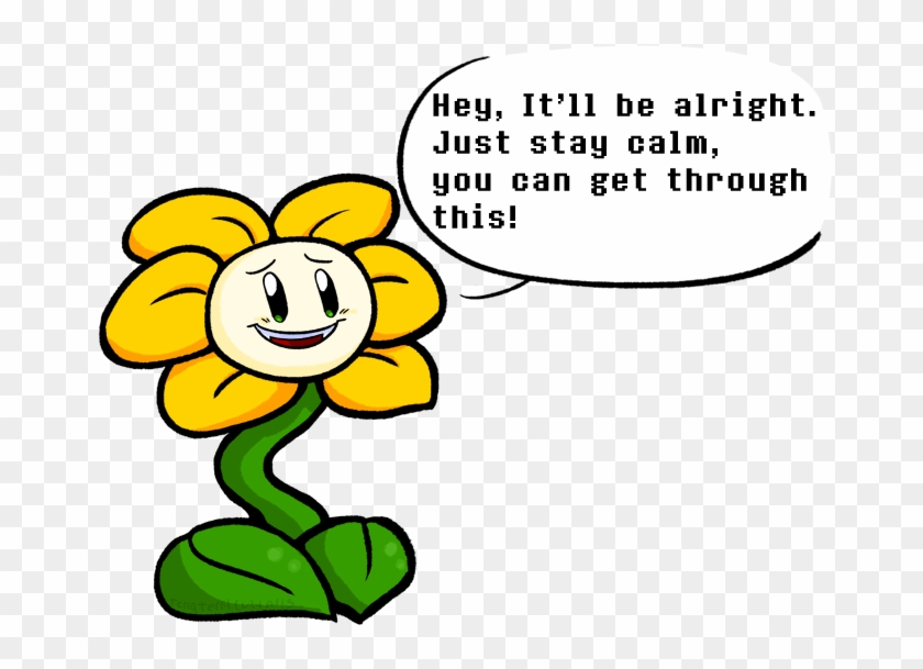 Flowey Encouragement By Terraterracotta - Cartoon #1196070
