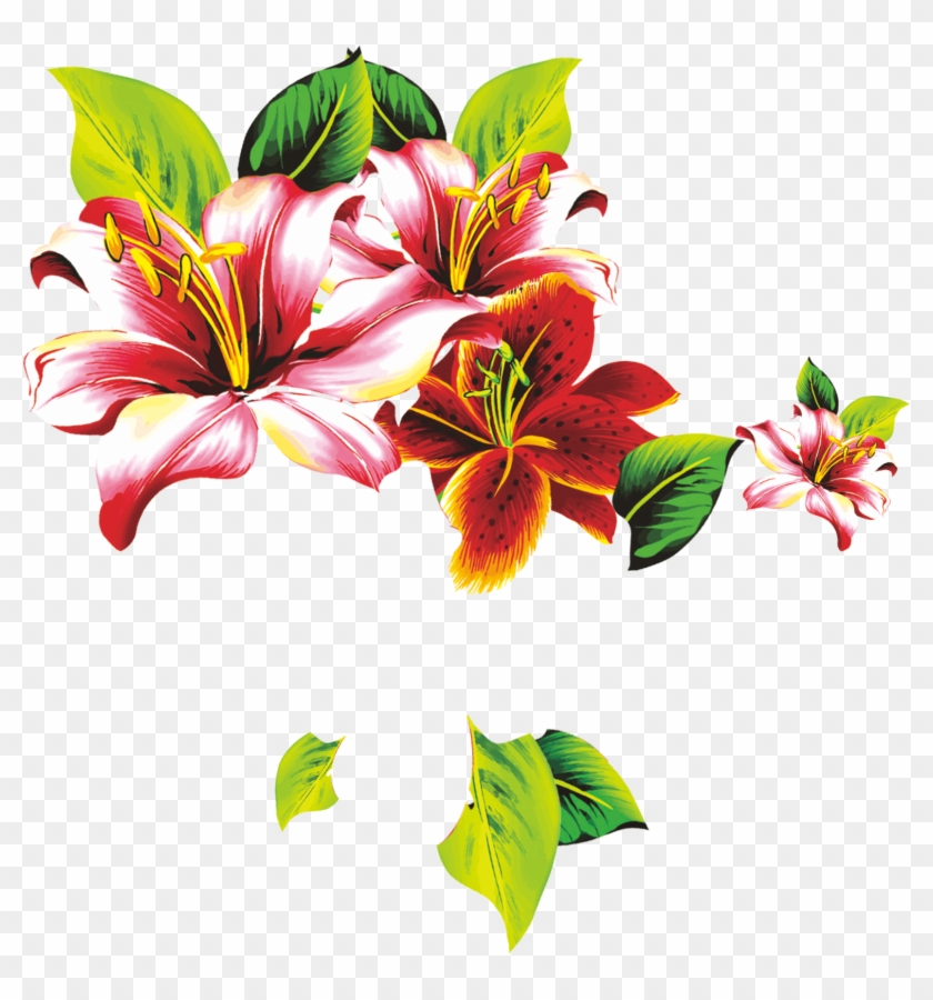 Floral Design Lilium Petal Flower - Flowers. Coloring For Kids #1196272