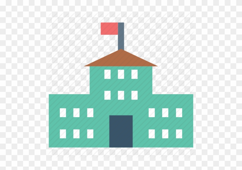 High School Building Icon Vector, Filled Flat Sign, - Flat Building Icon Png #1196323