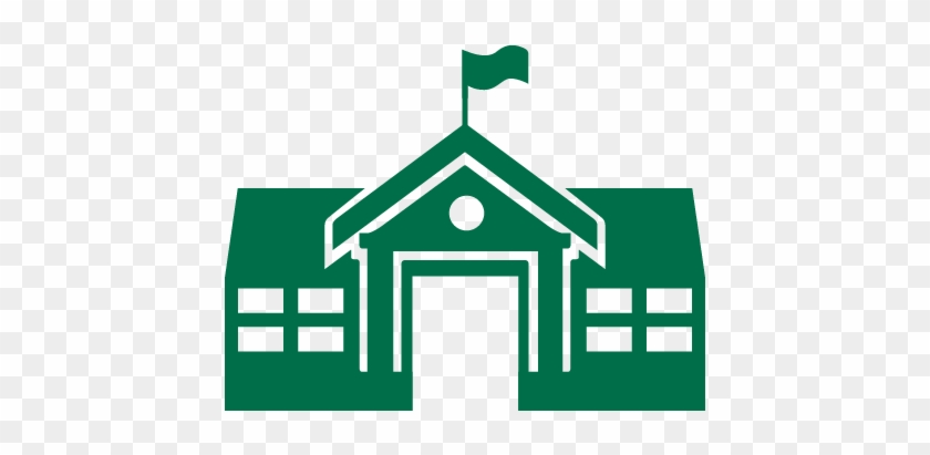 School House - - School Building Vector Icon #1196593