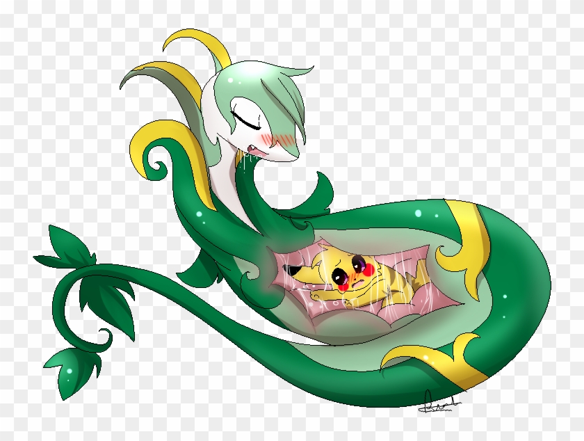 Fat Serperior Eat Pokemon Images - Superior Pokemon Vore - Free Transparent...